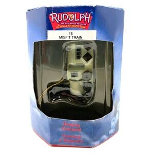 1999 Enesco Rudolph‎ Island of Misfit Toys Train Mini Figurine Ornament 857890